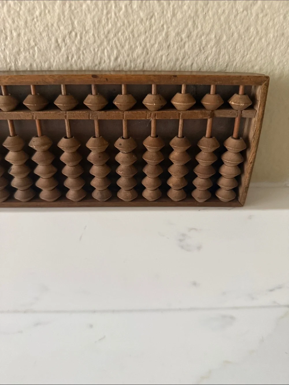 Vintage Japanese Soroban Handheld Wooden Abacus Signed